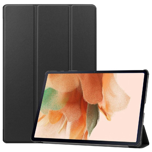 Other - Etui en PU avec support tri-pliure noir pour votre Samsung Galaxy Tab S7 FE SM-T730/SM-T736 Other  - Accessoire Tablette
