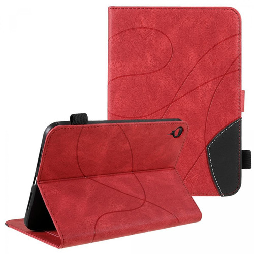 Other - Etui en PU bicolore, antichoc avec support et porte-carte rouge pour votre iPad mini (2021) Other  - Accessoire Tablette