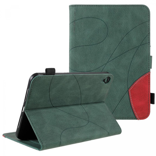 Other - Etui en PU bicolore, antichoc avec support et porte-carte vert pour votre iPad mini (2021) Other  - Accessoire Tablette