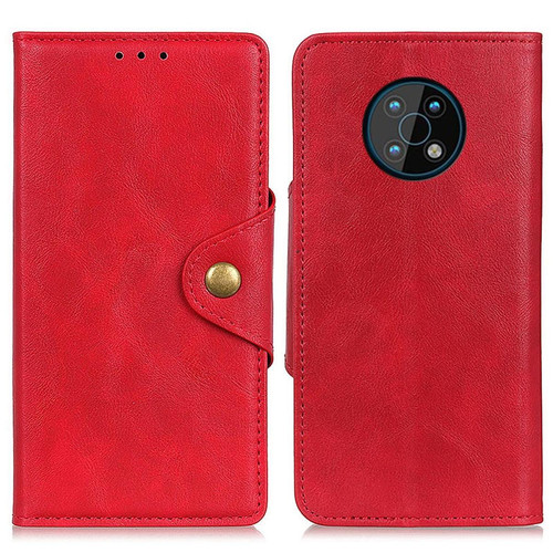 Other - Etui en PU boucle en laiton, fermoir magnétique avec support, rouge pour votre Nokia G50 Other  - Accessoires et consommables