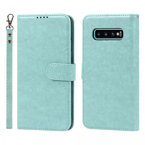 Other - Etui en PU couture abattue avec support vert clair pour votre Samsung Galaxy S10 Other  - Marchand Magunivers