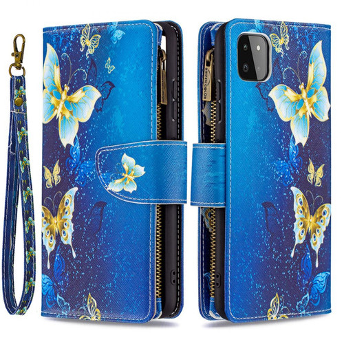 Other - Etui en PU Fermeture à glissière d'impression de motifs colorés papillon bleu pour votre Samsung Galaxy A22 5G (EU Version) Other  - Accessoire Smartphone