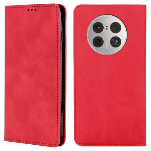Other - Etui en PU fermeture automatique magnétique avec support et porte-cartes pour votre Huawei Mate 50 Pro 4G - rouge Other  - Coque, étui smartphone