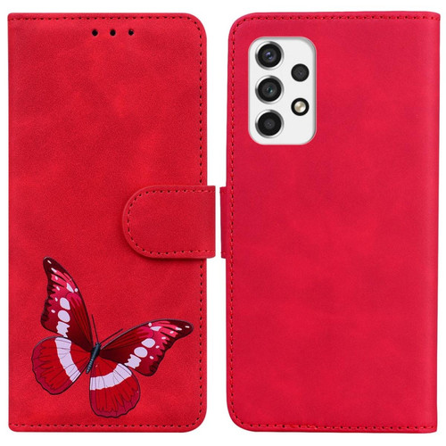 Other - Etui en PU fermeture magnétique, anti-rayures, motif papillon avec support rouge pour votre Samsung Galaxy A53 5G Other  - Marchand Magunivers