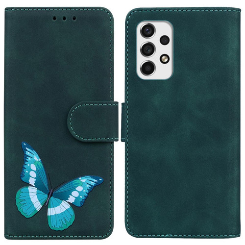 Other - Etui en PU fermeture magnétique, anti-rayures, motif papillon avec support vert pour votre Samsung Galaxy A53 5G Other  - Coque, étui smartphone