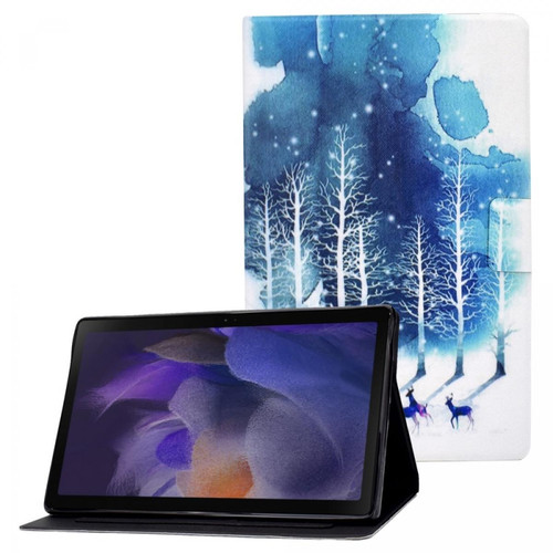 Other - Etui en PU fermeture magnétique avec porte-cartes Cerfs et arbre pour votre Samsung Galaxy Tab A8 (2021) SM-X200/SM-X205 Other - Housse, étui tablette