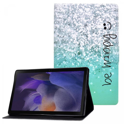 Other - Etui en PU fermeture magnétique avec porte-cartes Soyez heureux pour votre Samsung Galaxy Tab A8 (2021) SM-X200/SM-X205 Other  - Accessoire Tablette