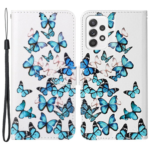 Other - Etui en PU fermoir magnétique avec support papillons bleus pour votre Samsung Galaxy A33 5G Other  - Marchand Magunivers