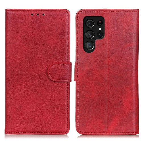 Other - Etui en PU fermoir magnétique avec support pour Samsung Galaxy S23 Ultra 5G - rouge Other  - Marchand Magunivers