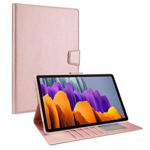 Other - Etui en PU fermoir magnétique avec support pour votre Samsung Galaxy Tab S8 X700/X706/S7 T870/T875 - or rose Other  - Housse, étui tablette