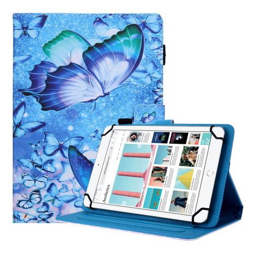 Other - Etui en PU Impression de motifs antichoc universelle papillon bleu pour votre Tablet 10 pouces Other  - Housse, étui tablette