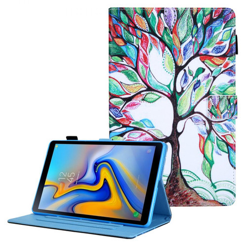 Other - Etui en PU Impression de motifs avec support et porte-cartes arbre coloré pour votre Samsung Galaxy Tab A7 Lite 8.7 (2021) T220/T225 Other  - Accessoire Tablette
