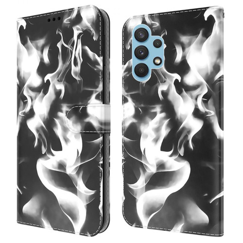 Other - Etui en PU Impression de motifs de brouillard avec support noir pour votre Samsung Galaxy A32 4G (EU Version) Other  - Accessoire Smartphone