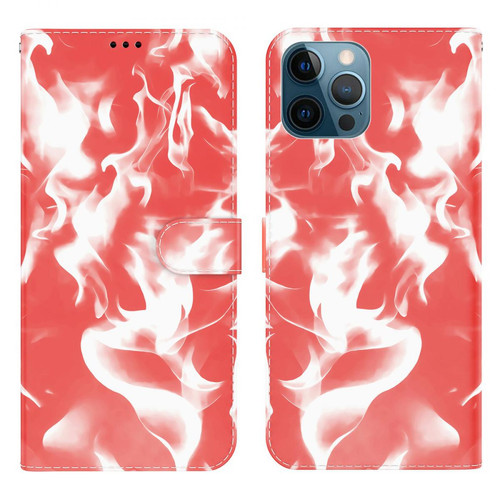 Other - Etui en PU Impression de motifs de brouillard avec support rouge pour votre Apple iPhone 12 Pro Max Other  - Accessoire Smartphone Apple