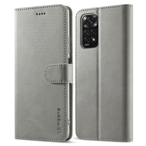 Other - Etui en PU LC.IMEEKE avec support gris pour votre Xiaomi Redmi Note 11 4G (Qualcomm)/Redmi Note 11S 4G Other  - Marchand Magunivers