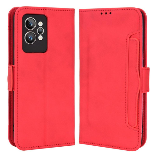 Other - Etui en PU magnétique, antichoc avec support et porte-cartes, rouge pour votre Realme GT2 Pro Other  - Accessoire Smartphone