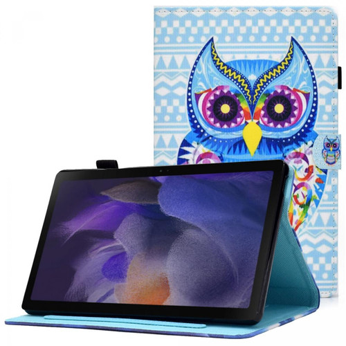 Other - Etui en PU magnétique avec porte-cartes et porte-stylet Hibou bleu pour votre Samsung Galaxy Tab A8 (2021) SM-X200/SM-X205 Other  - Accessoire Tablette