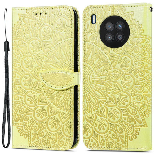 Other - Etui en PU magnétique, motif d'ailes de rêve avec support jaune pour votre Huawei nova 8i Other  - Accessoire Smartphone
