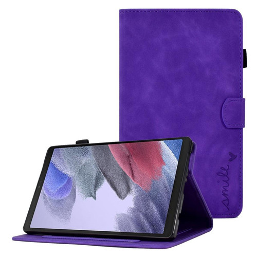 Other - Etui en PU motif, anti-chute avec support et porte-cartes pour votre Samsung Galaxy Tab A7 Lite 8.7-pouces - violet Other - Housse galaxy tab