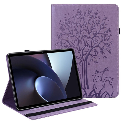 Other - Etui en PU motif cerf, fermeture élastique avec support et porte-carte, violet pour votre Oppo Pad Other  - Accessoires et consommables