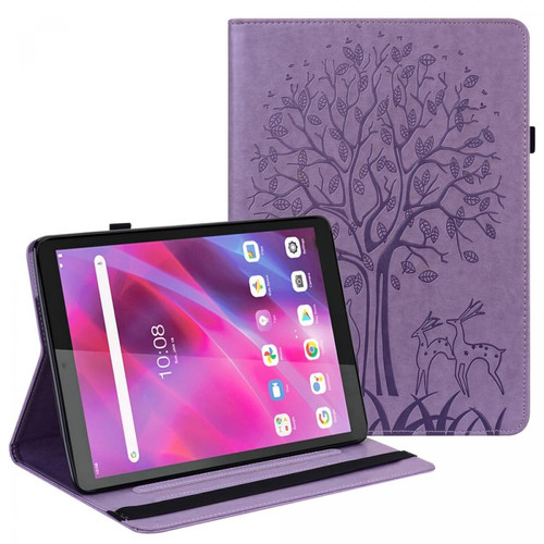 Other - Etui en PU motif cert et arbre avec support violet pour votre Lenovo Tab P11 Other  - Housse lenovo