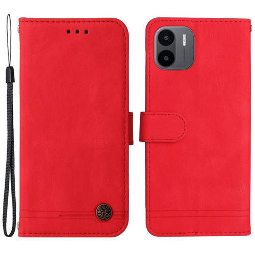 Other - Etui en PU motif d'arbre, fermoir magnétique avec support et sangle pour votre Xiaomi Redmi A1 4G - rouge Other  - Coque, étui smartphone