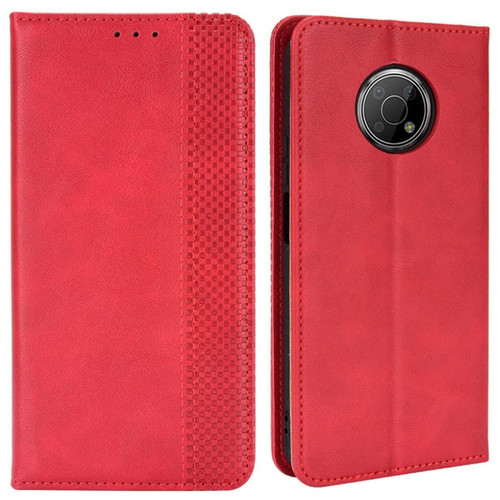 Other - Etui en PU motif de bordure en mosaïque, fermeture automatique magnétique avec support, rouge pour votre Nokia G300 Other  - Coque, étui smartphone