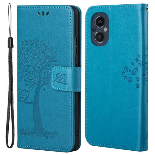 Other - Etui en PU motif de chouette, anti-rayures avec support, bleu pour votre OnePlus Nord N20 5G Other  - Accessoire Smartphone