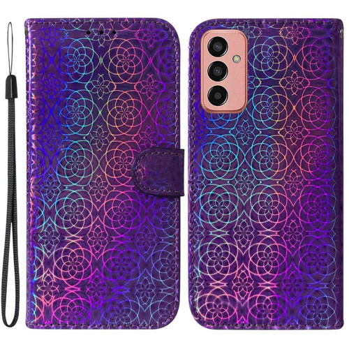 Other - Etui en PU motif de fleurs éblouissant, anti-chutte avec support pour votre Samsung Galaxy M13 4G - violet Other  - Marchand Magunivers