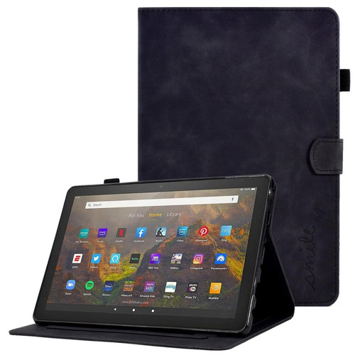 Other - Etui en PU motif en forme de cœur avec support et porte-cartes pour votre Amazon Fire HD 10 (2021) - noir Other  - Accessoire Tablette