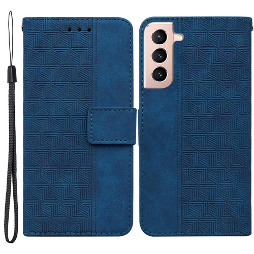 Other - Etui en PU motif géométrique avec support bleu pour votre Samsung Galaxy S22 5G Other  - Accessoires et consommables