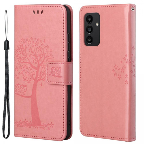 Other - Etui en PU motif hibou et arbre, fermoir magnétique rose pour votre Samsung Galaxy A13 4G Other  - Coque, étui smartphone