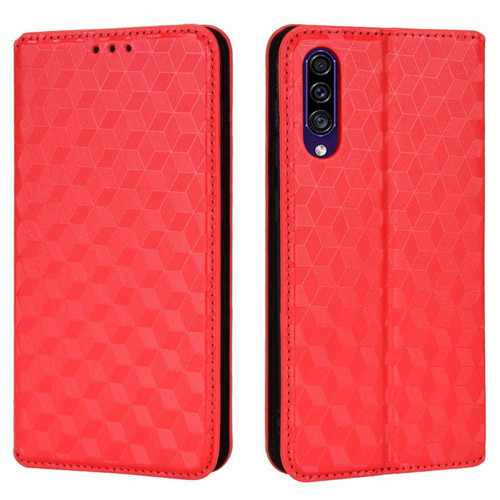 Other - Etui en PU motif losanges 3d avec support rouge pour votre Samsung Galaxy A50/A50s/A30s Other  - Coque, étui smartphone