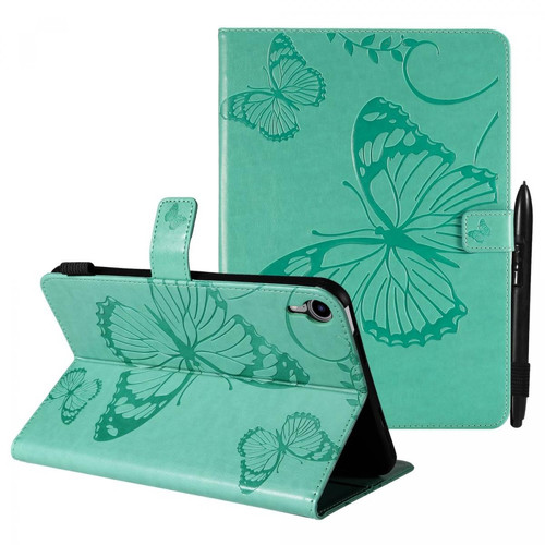 Other - Etui en PU motif papillon avec support magnétique vert pour votre iPad mini (2021) Other  - Accessoire Tablette