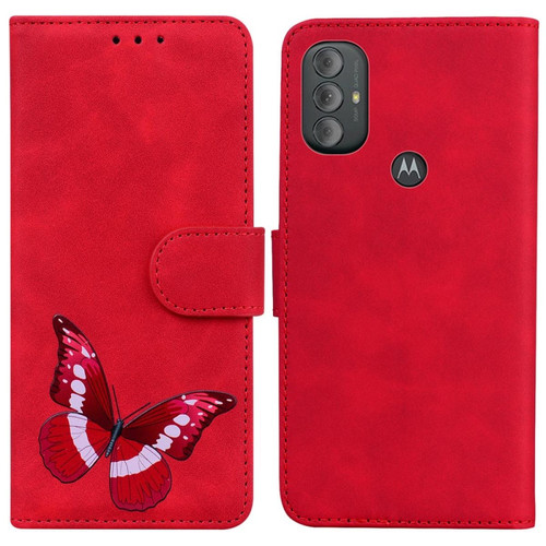 Other - Etui en PU motif papillon avec support rouge pour votre Motorola Moto G Power (2022) Other  - Coque moto g