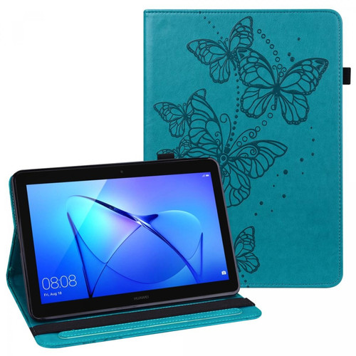 Other - Etui en PU motif papillons avec support bleu pour votre Huawei MediaPad T3 10 Other  - Marchand Magunivers