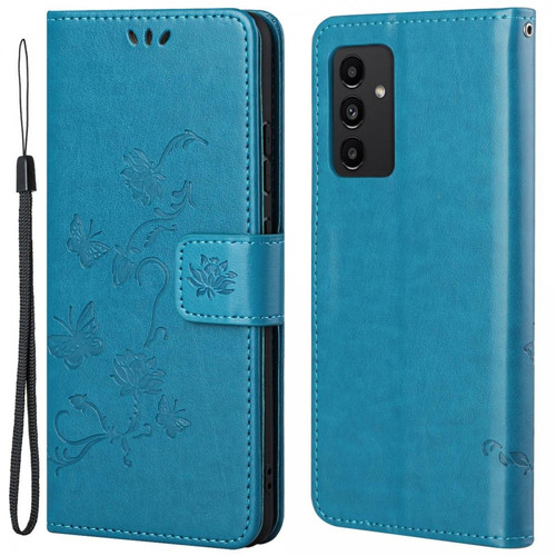 Other - Etui en PU motif papillons et fleurs bleu pour votre Samsung Galaxy A13 4G Other  - Marchand Magunivers