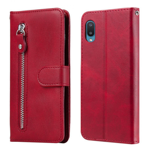 Other - Etui en PU Poche zippée avec support rouge pour votre Samsung Galaxy M02/A02 Other  - Accessoire Smartphone