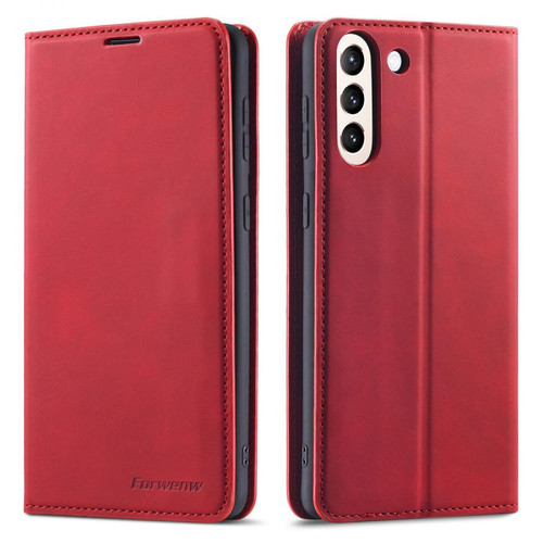 Other - Etui en PU Sensation de peau rouge pour votre Samsung Galaxy S21 FE Other  - Accessoires Samsung Galaxy Accessoires et consommables