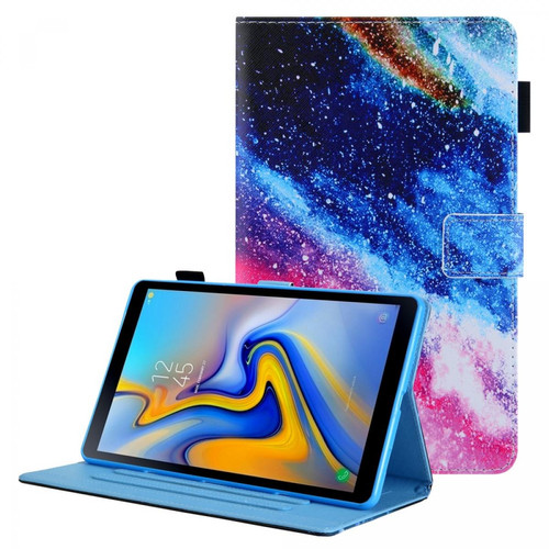 Other - Etui en PU texture croisée avec porte-cartes nébuleuse colorée pour votre Samsung Galaxy Tab A8 10.5 2021 SM-X200/X205 Other  - Carte sm