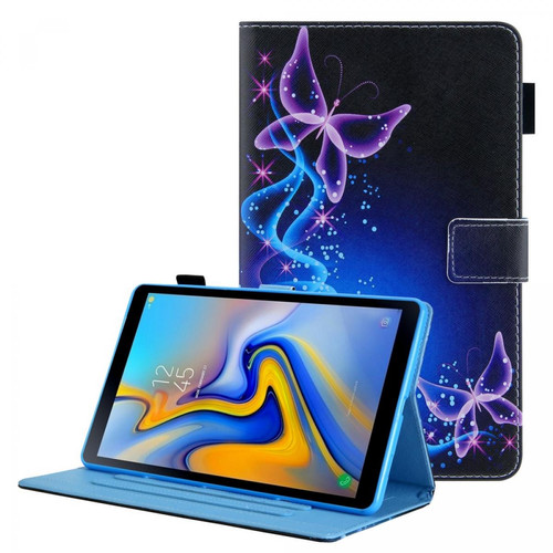 Other - Etui en PU texture croisée avec porte-cartes Papillons violets pour votre Samsung Galaxy Tab A8 10.5 2021 SM-X200/X205 Other  - Accessoire Tablette