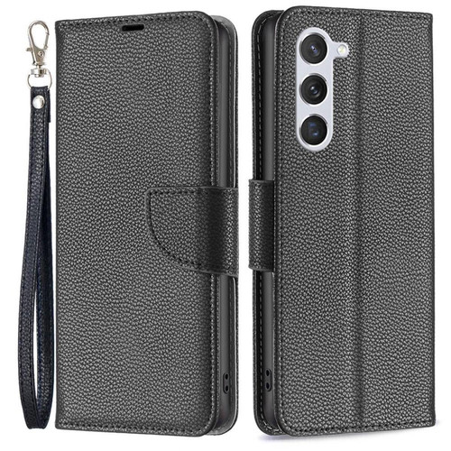 Other - Etui en PU texture litchi, anti-rayures avec support pour votre Samsung Galaxy S23 - noir Other  - Accessoire Smartphone