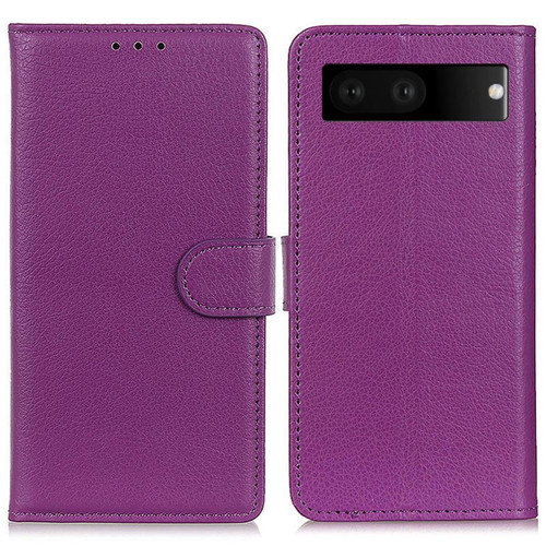 Other - Etui en PU texture litchi avec support, violet pour votre Google Pixel 7 Other  - Accessoire Smartphone