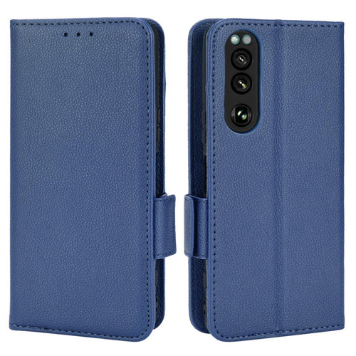 Coque, étui smartphone Other Etui en PU texture litchi bleu foncé pour votre Sony Xperia 5 III 5G