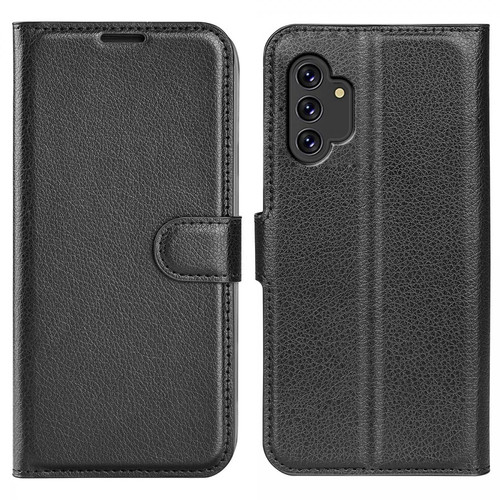 Other - Etui en PU texture litchi noir pour votre Samsung Galaxy A13 4G Other  - Coque, étui smartphone