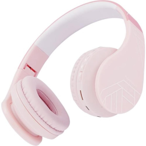 Other - P1 Casque Audio Filaire Sans Fil Bluetooth Enfant Pliable Isolation Acoustique Supra-Auriculaire Rose Other  - Casque audio rose