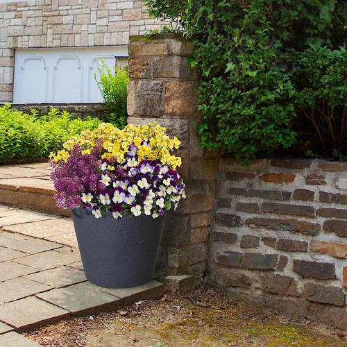 Other Pot de fleurs, pot extérieur de jardin rond, grand 39 cm