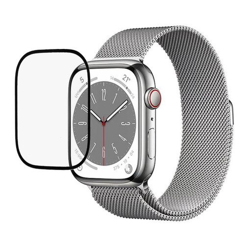 Other - Protecteur écran en verre trempé collage intégral, anti-rayures, impression sur soie pour votre Apple Watch Series 8/7 45mm - transparent Other  - Montre et bracelet connectés