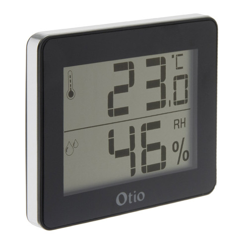 Thermomètres Otio Thermomètre / Hygromètre Noir - Otio
