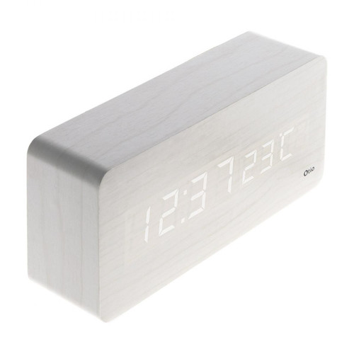 Otio - Thermomètre lingot finition effet bois blanc cérusé - Otio - Thermomètres